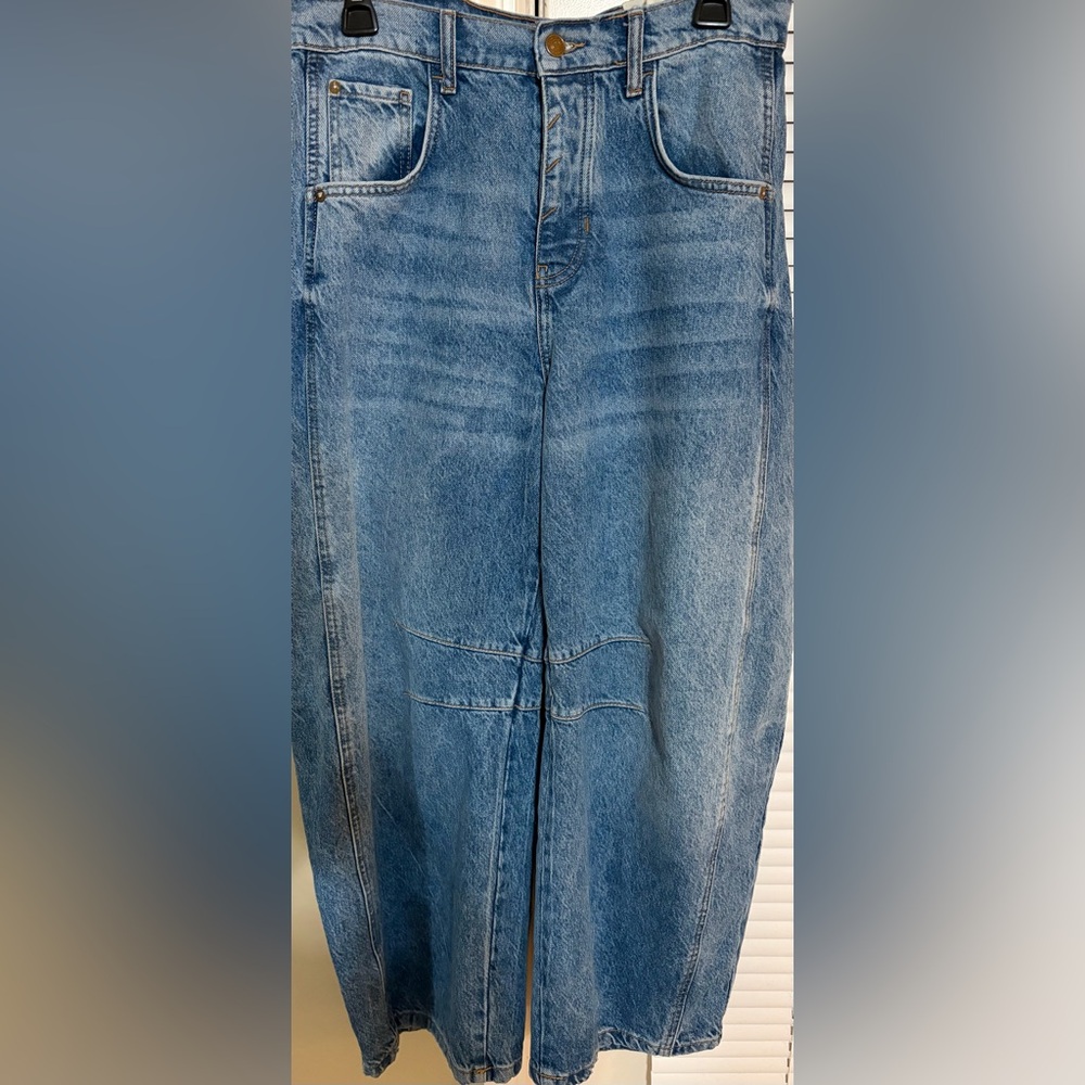 Free People Barrel Jeans